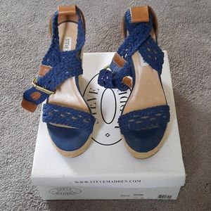 Steve Madden Wedges Navy